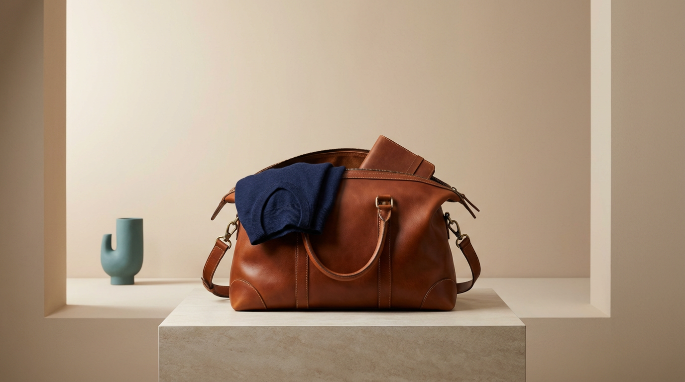 Leather Weekender Bag
