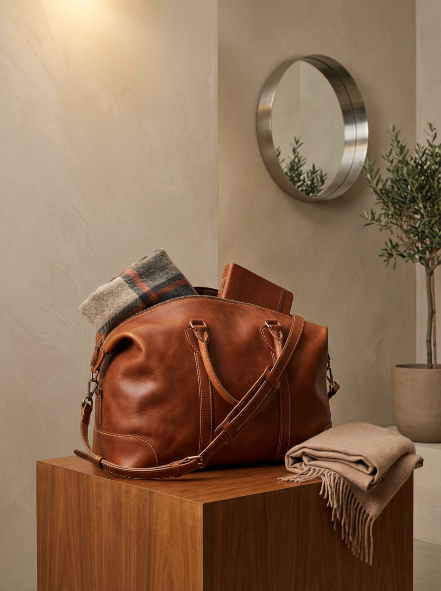 Leather Weekender Bag