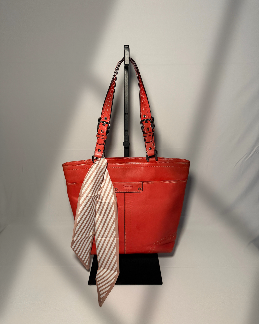 Coach Hamilton Leather Tote | Burnt Orange
