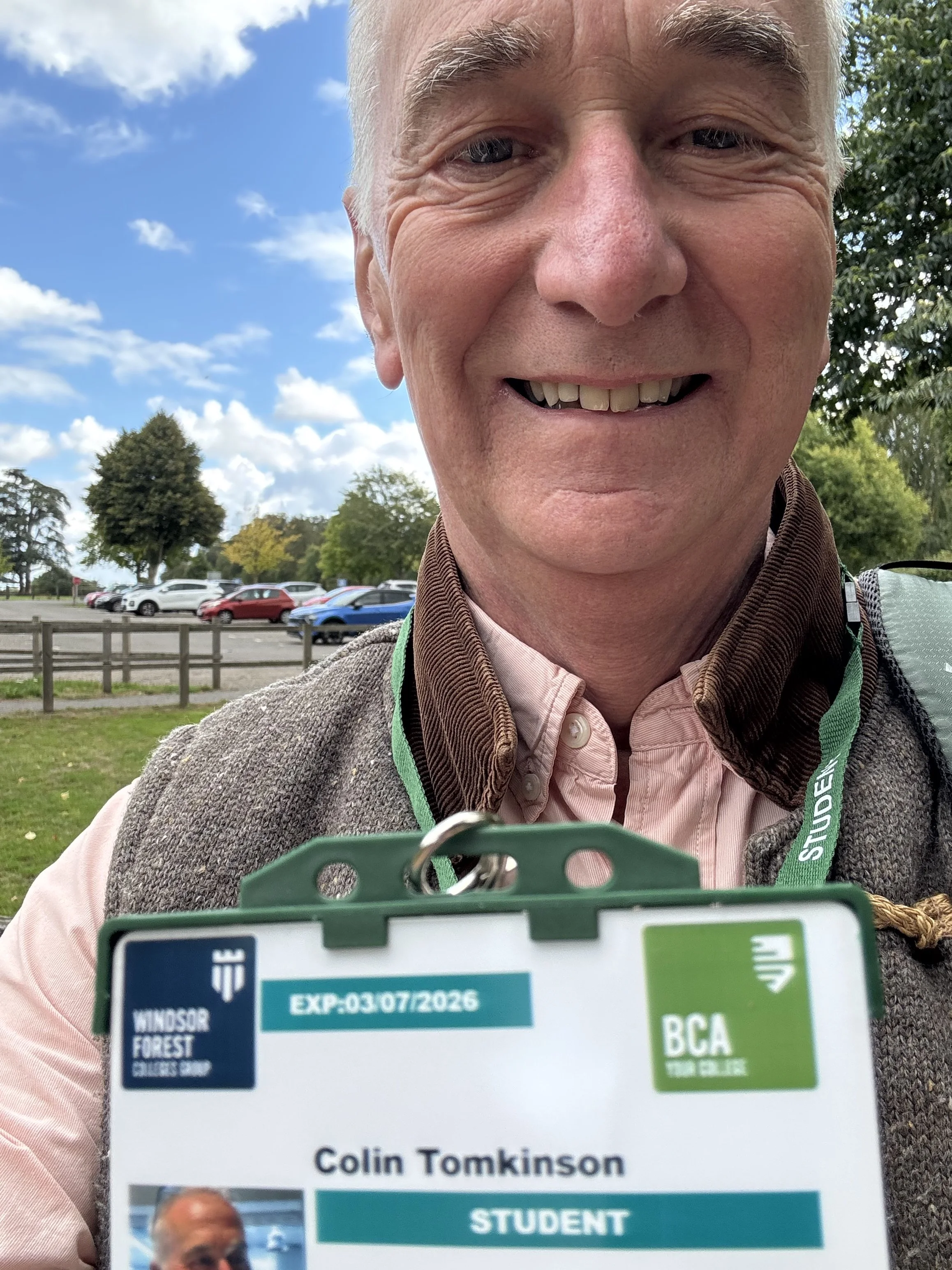 Colin Tomkinson, our Thame based Gardener and plantsman newly  'Merit' Qualified RHS level 3 student of practical gardening at BAC College High Wycombe