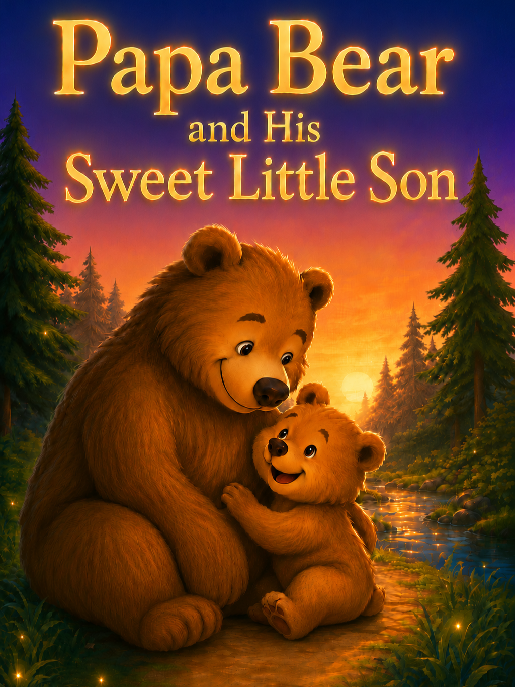 Papa Bear & His Sweet Little Son