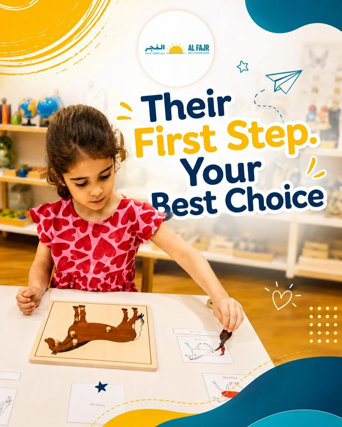 🌟 Their First Step, Your Best Choice 🧸
Every big journey begins with a little step. At Al Fajr Early Childhood Center, we nurture curiosity, confidence, and growth &mdash; one smile at a time. 😊📚
.
Early Childhood Education, Nursery Dubai, Montes