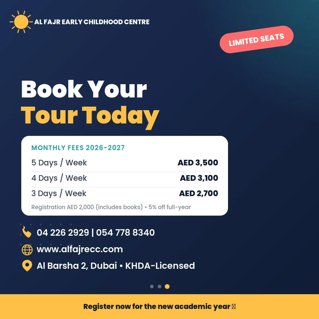 Admissions Open for September 2026! 🎒✨

Give your child the best start with Al Fajr Early Childhood Centre! Our English-led EYFS curriculum, bilingual reading programme (English &amp; Arabic), and Qur'an Hifz programme create the perfect nurturing e
