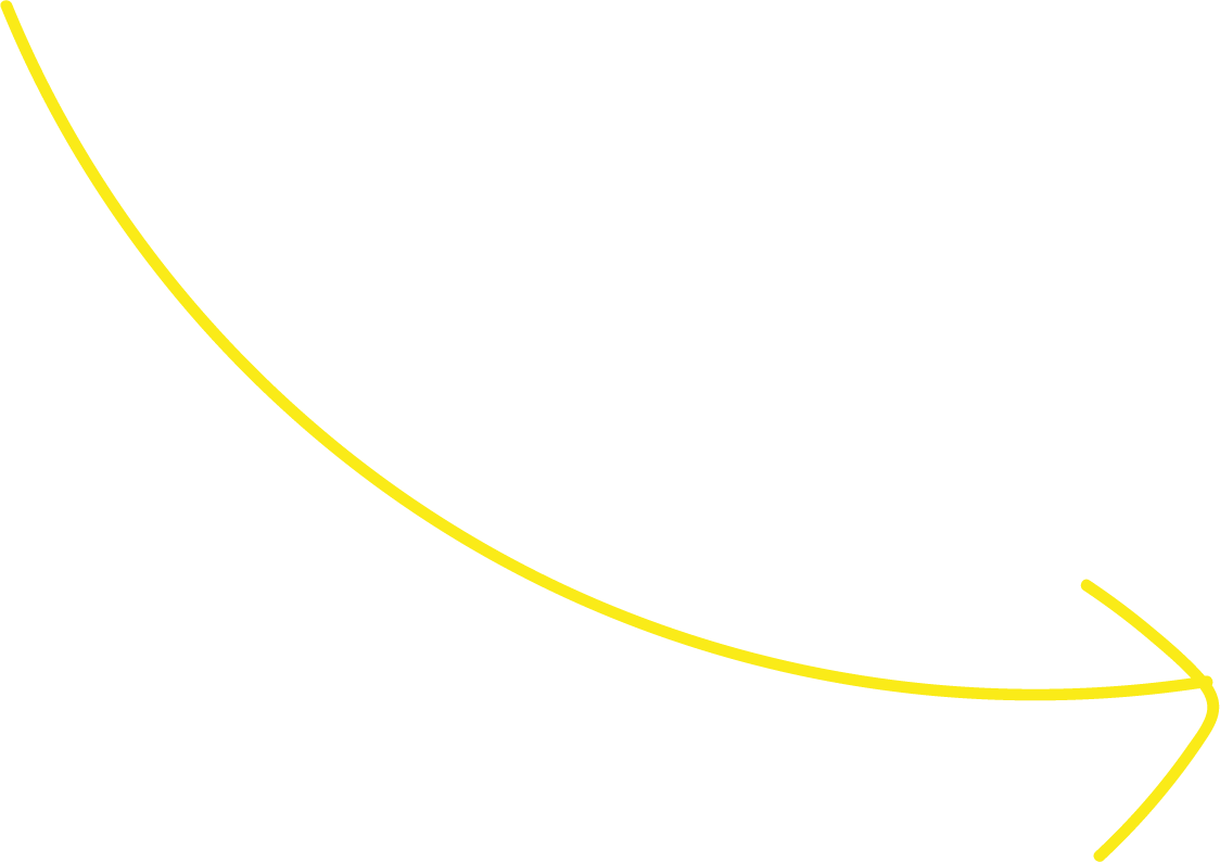 A yellow curved arrow pointing towards the right side of the image.