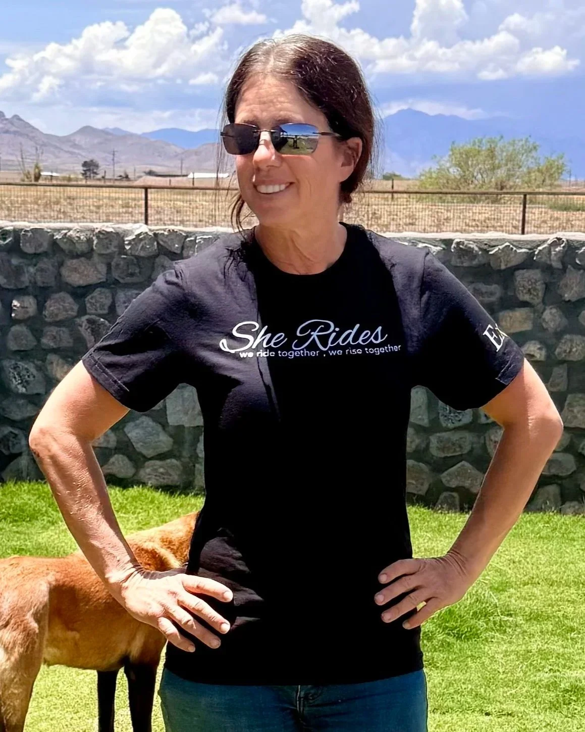 She Rides T-Shirt Front.jpg