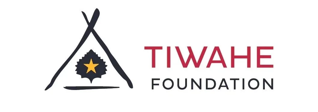 Logo of the Tiyaha Foundation featuring a stylized tipi with a star and leaf design, with the organization's name beside it.