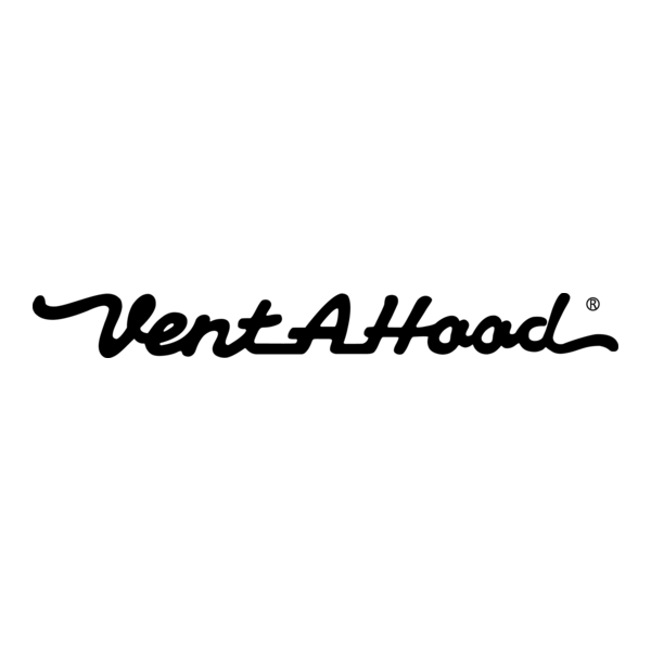 Black text reading 'VentAHoody' in a cursive font on a white background.