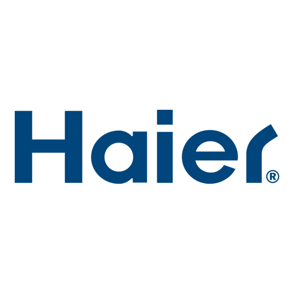 Haier logo in blue text on a white background.