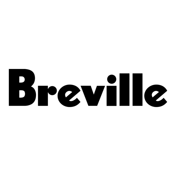 Black text that says 'Breville' on a white background.