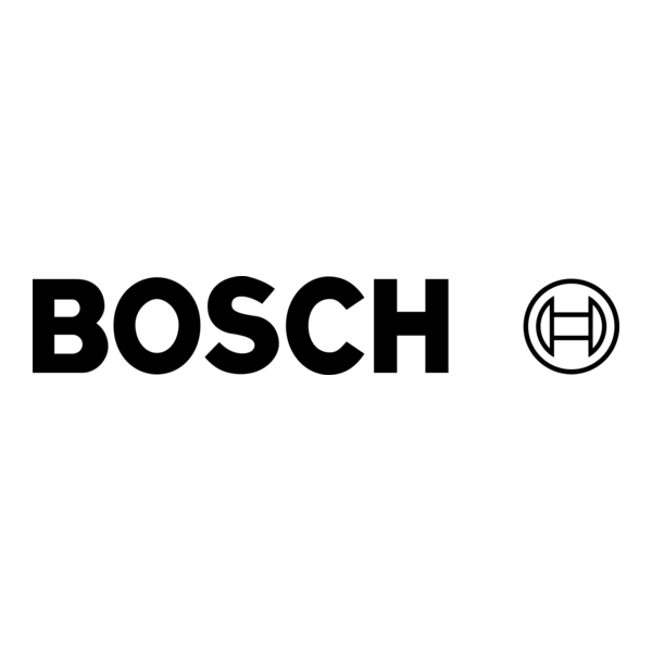 Bosch logo with bold black text and a circular emblem to the right.
