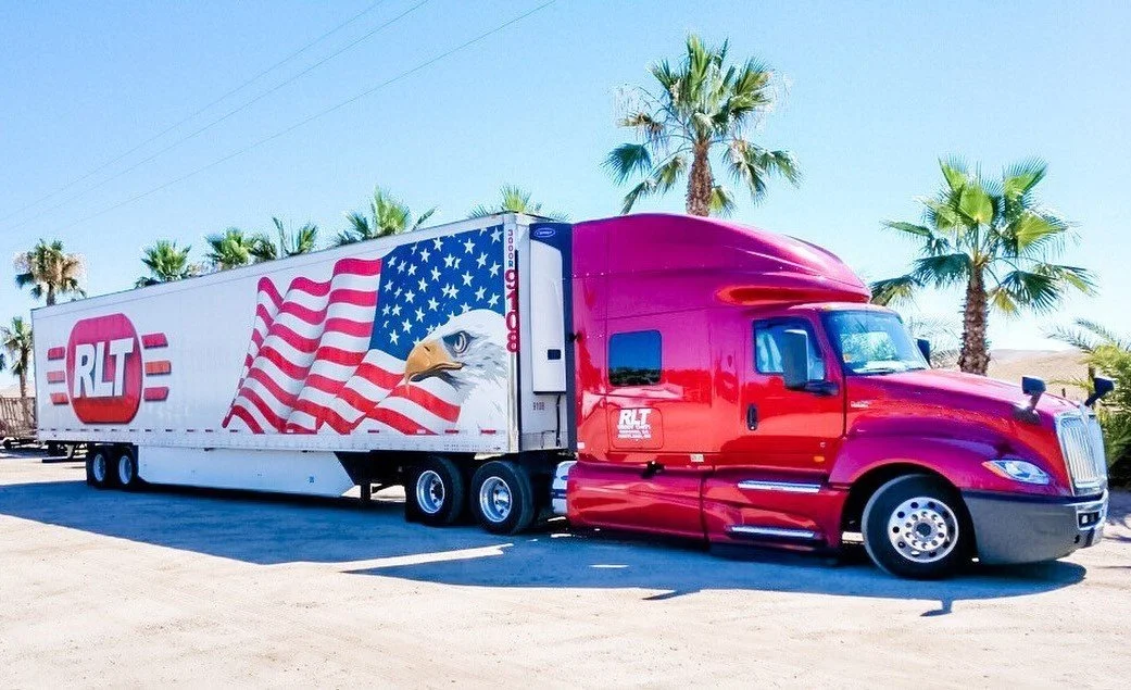 RLT Truck with Patriotic Semi Trailer