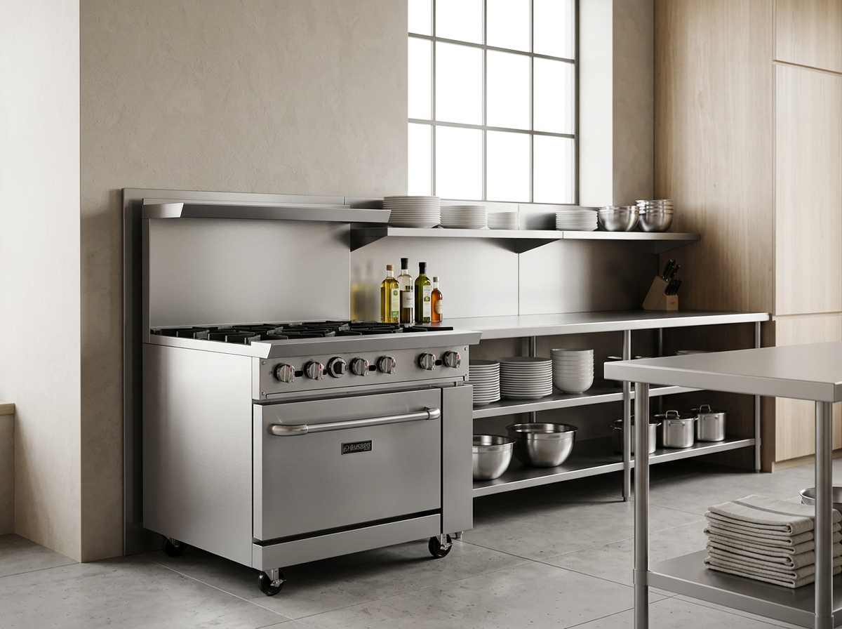 Dukers DCR36-6B – 36" Commercial Gas Range with 6 Open Burners | Corners Supply