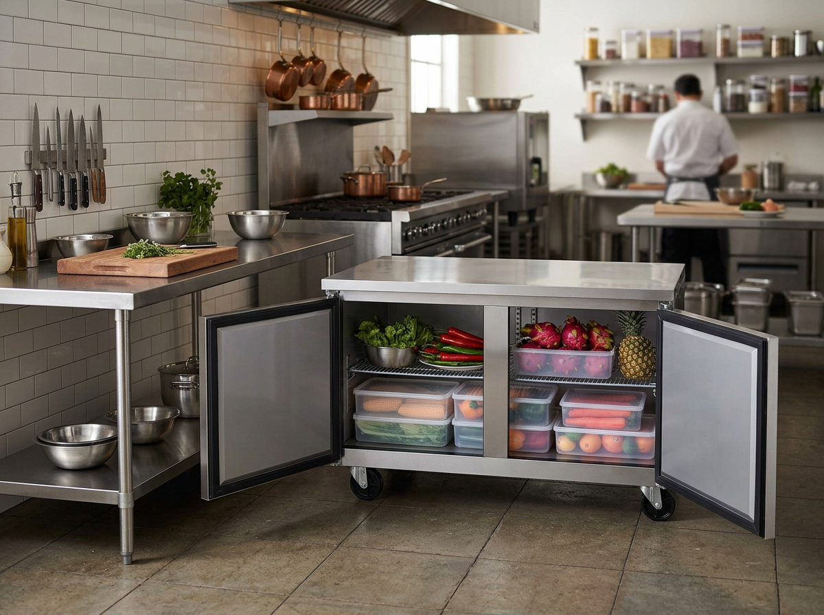 Dukers DUC48R 48" Undercounter Commercial Refrigerator | Corners Supply
