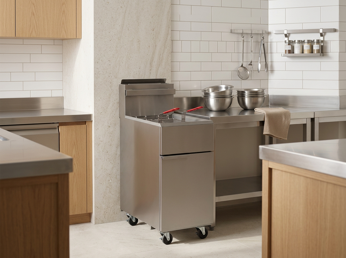 Dukers DCF4-NG 50 lb Commercial Natural Gas Fryer | Corners Supply