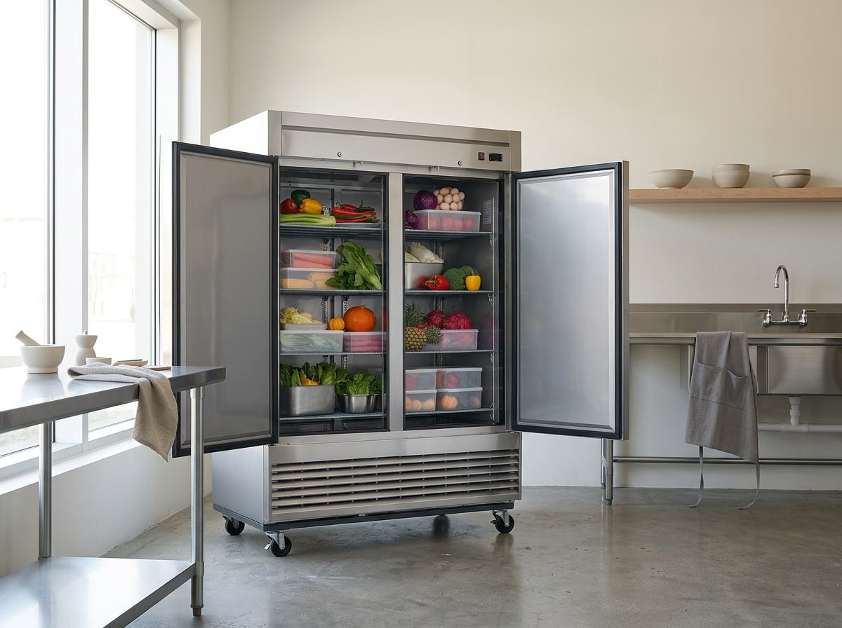 Dukers D55R 2-Door Reach-In Commercial Refrigerator – 55 Cu. Ft.| Corners Supply