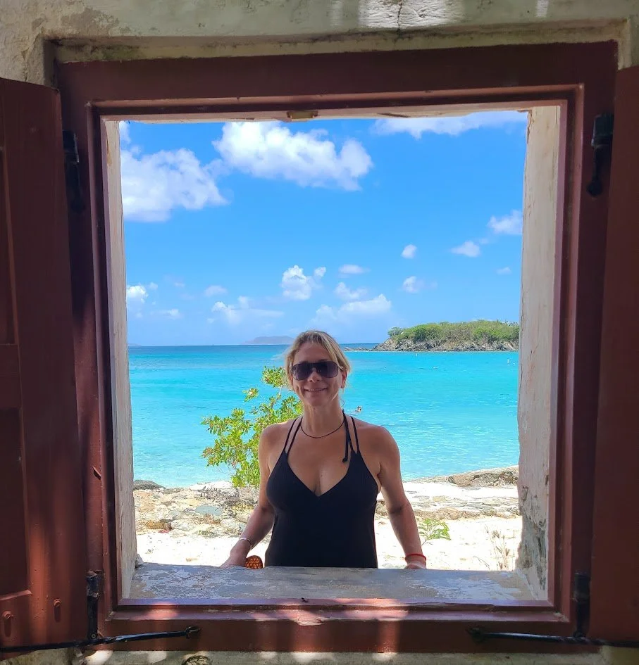 Mitchy on Cinnamon Bay on St John USVI