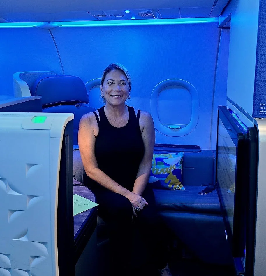 Mitchy First Class JetBlue to Scotland