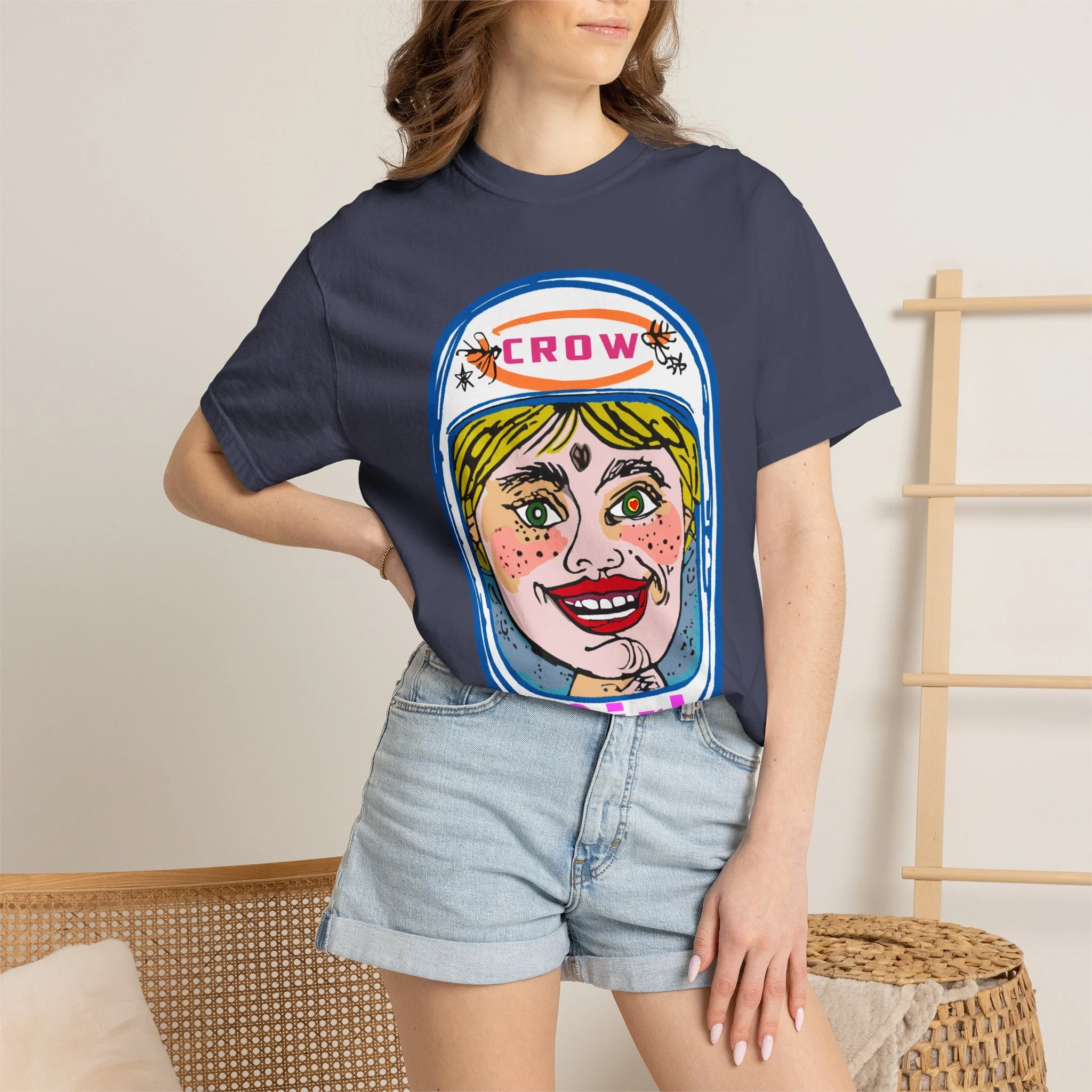 Crow Girl Graphic T-Shirt