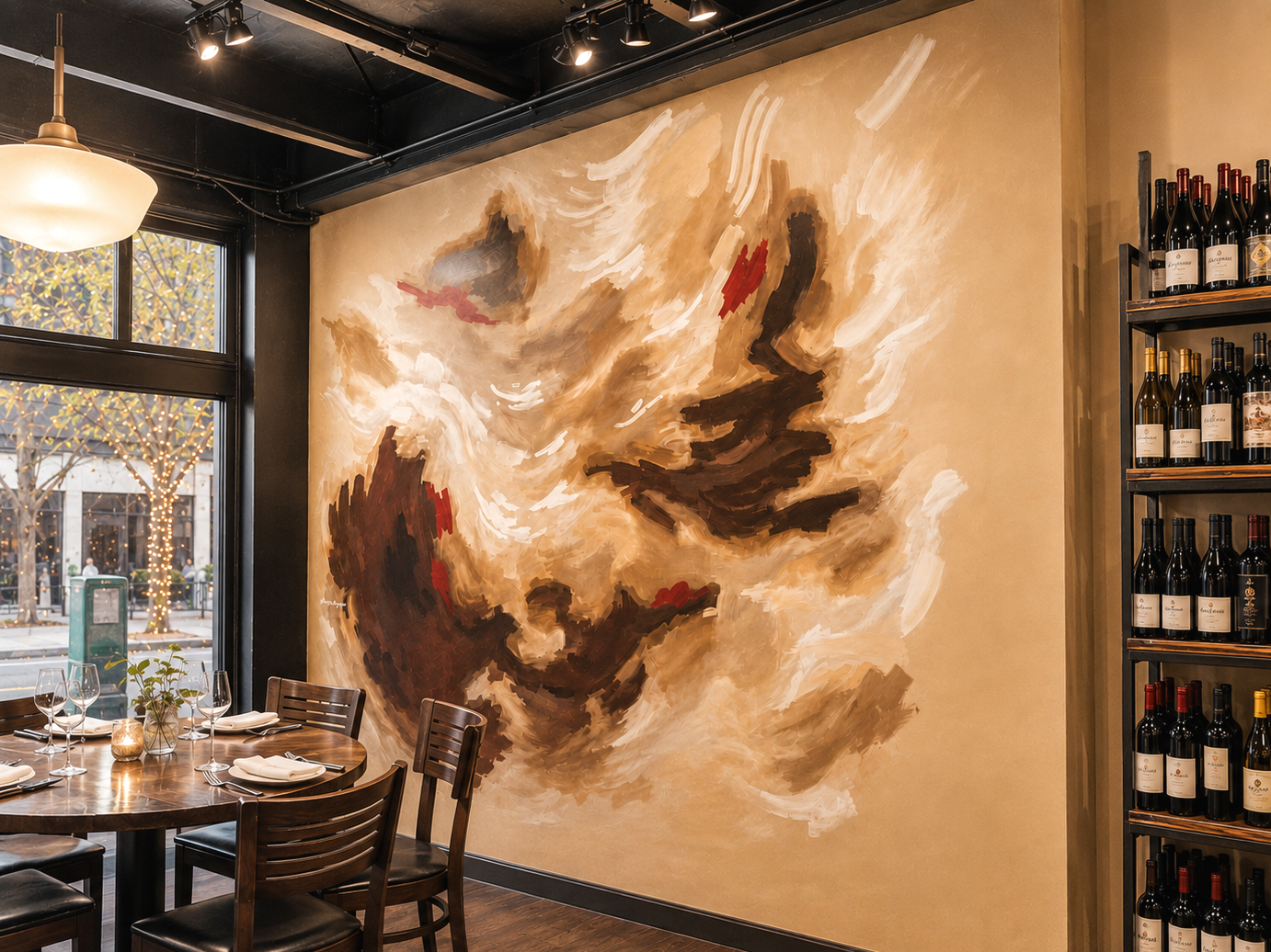 Wine Bar Mural - Portland, OR