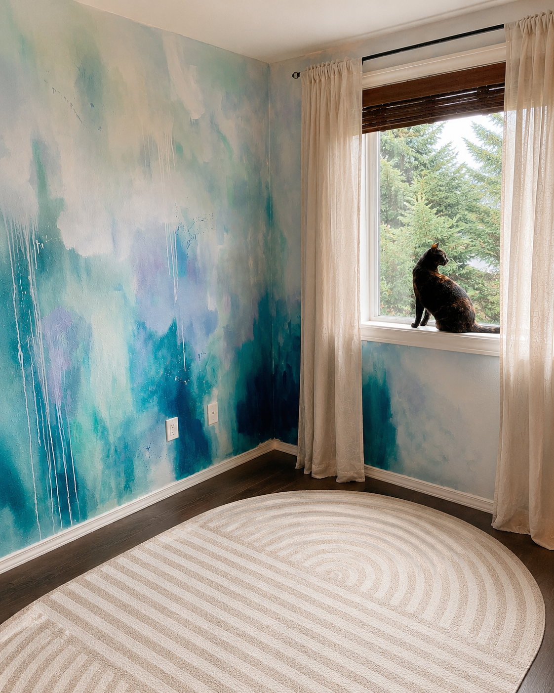 Residential Bedroom Mural - Portland OR
