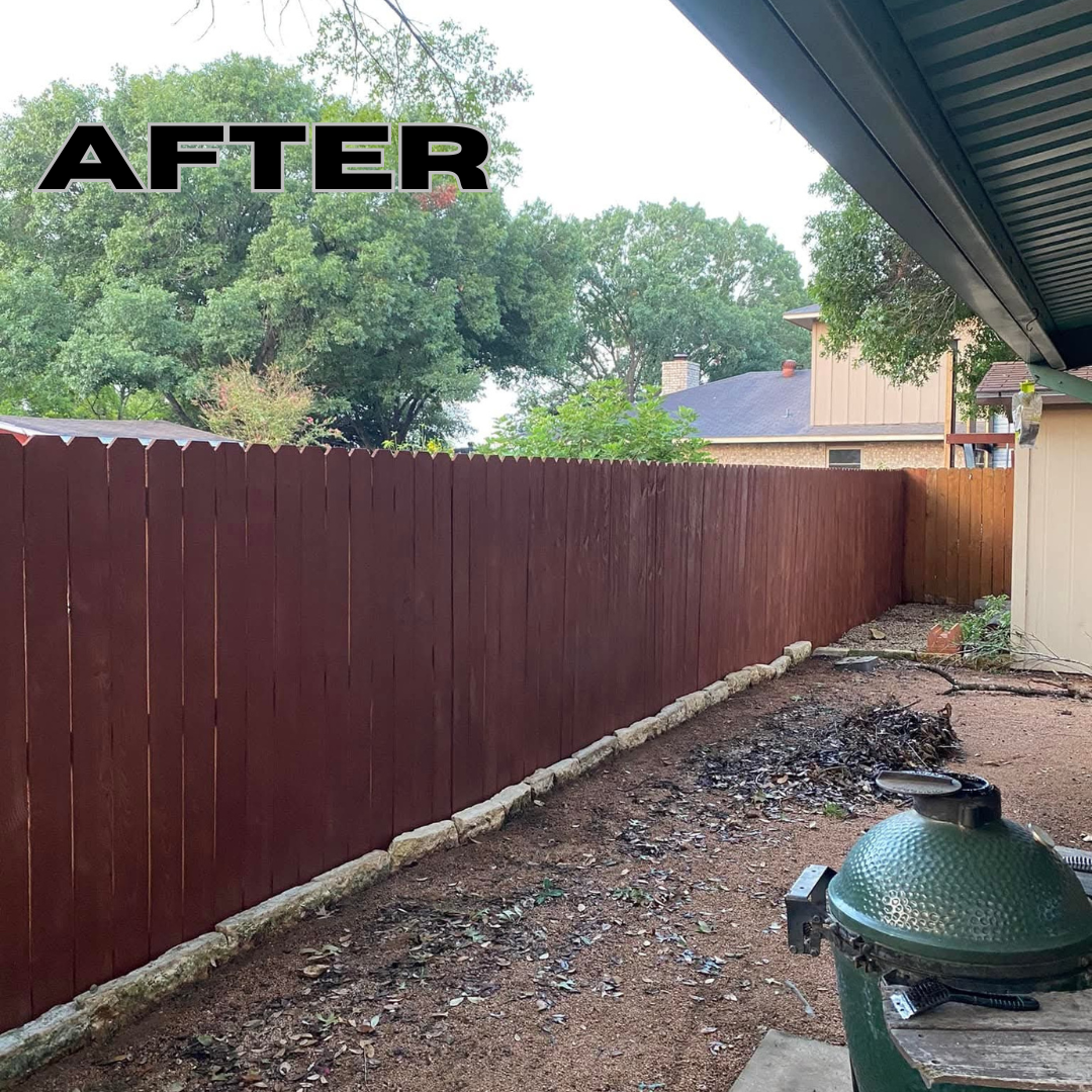 After - Fence Staining by Tanner Home Solutions