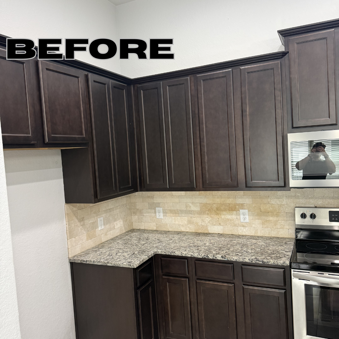 Before - Cabinet Hardware Installation by Tanner Home Solutions