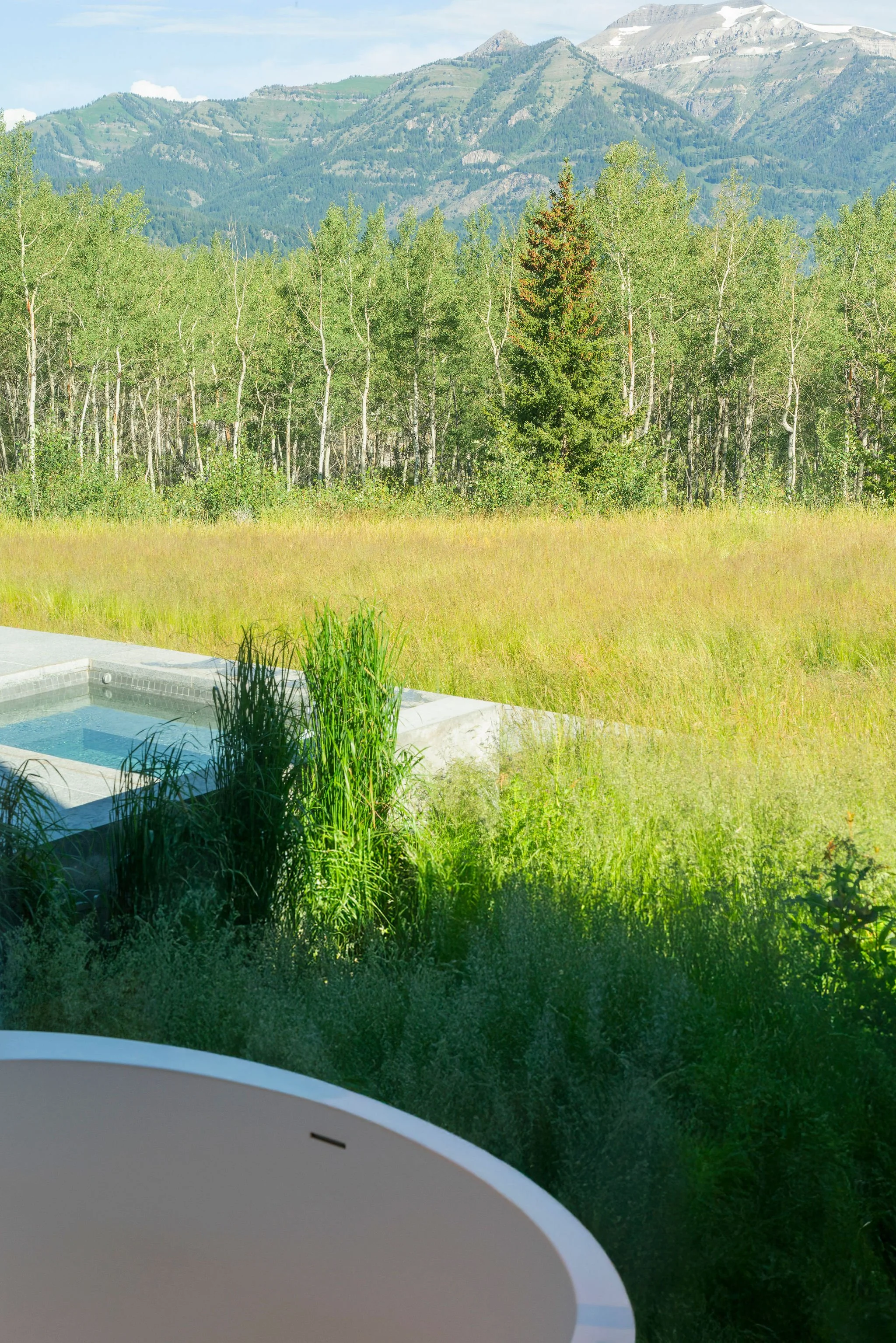 Primary Bath with Hot Tub Outside