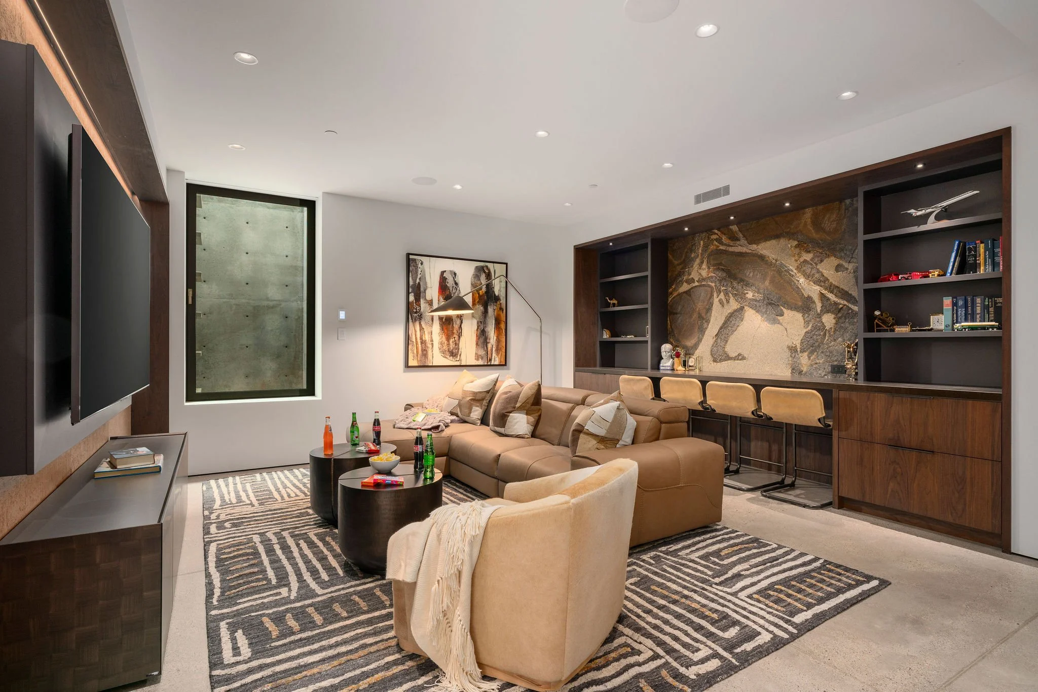 Downstairs Den/Entertainment Room