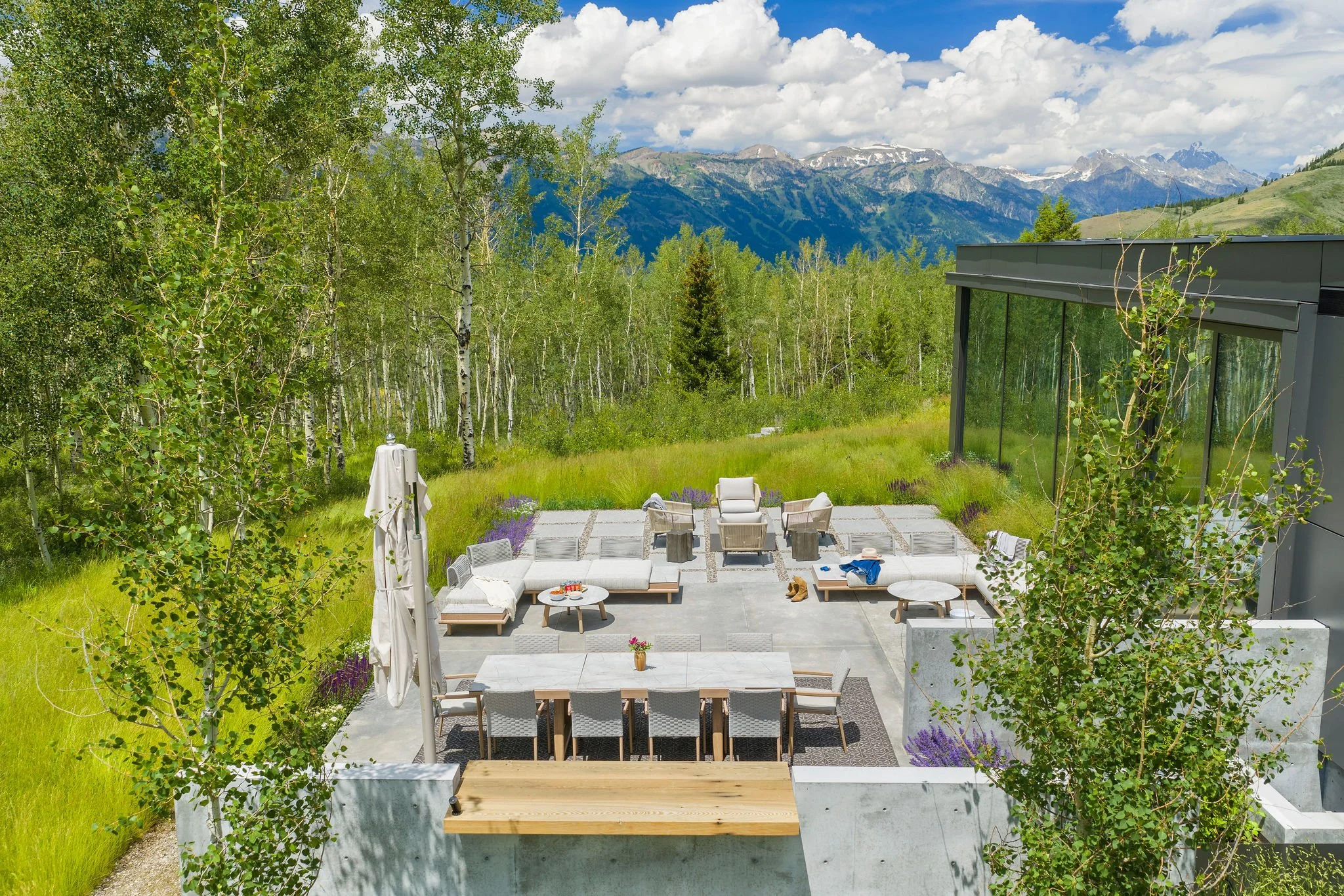 West Patio with Views of the Ski Area