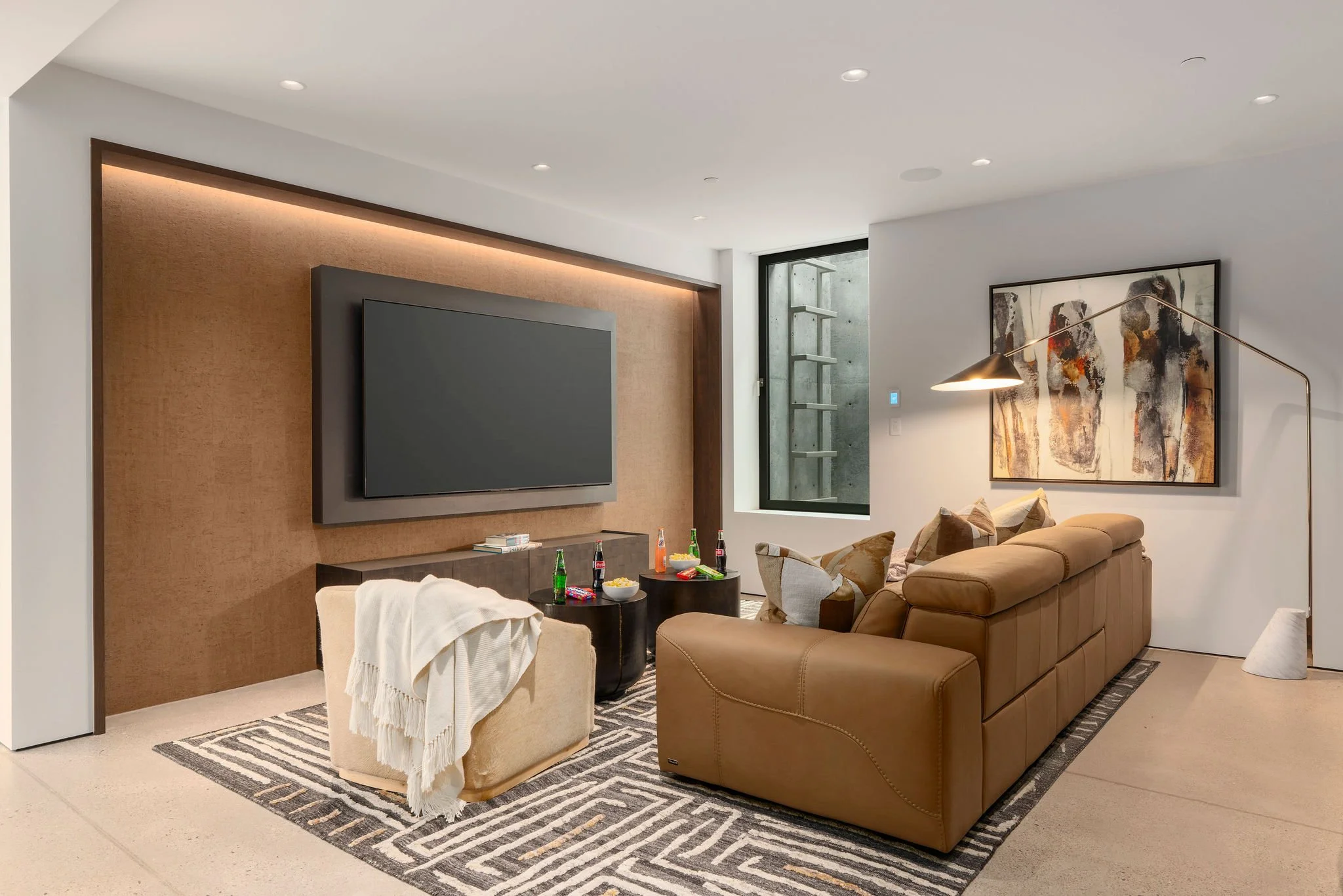 Downstairs Den/Entertainment Room