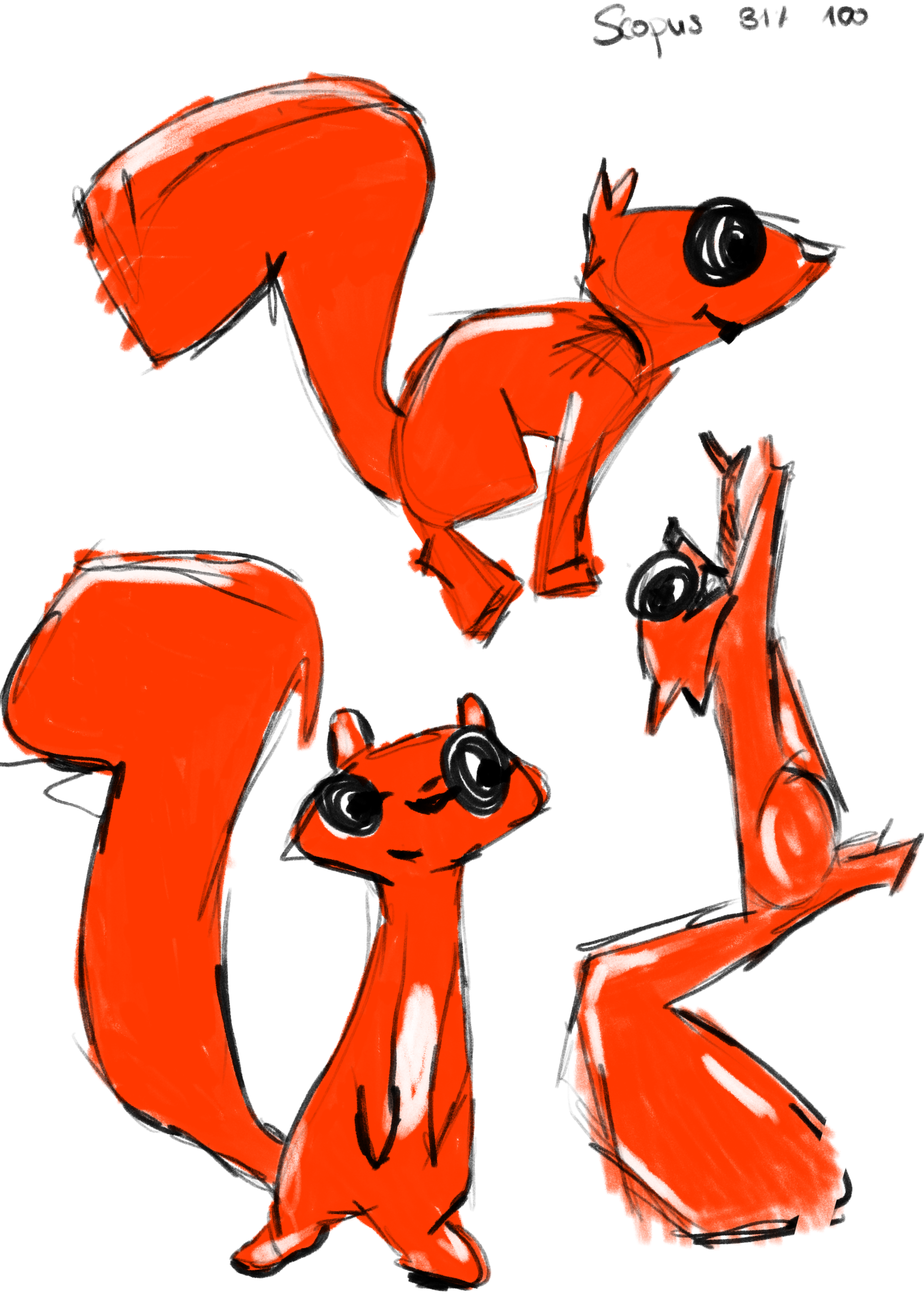 Maskottchen Skizze