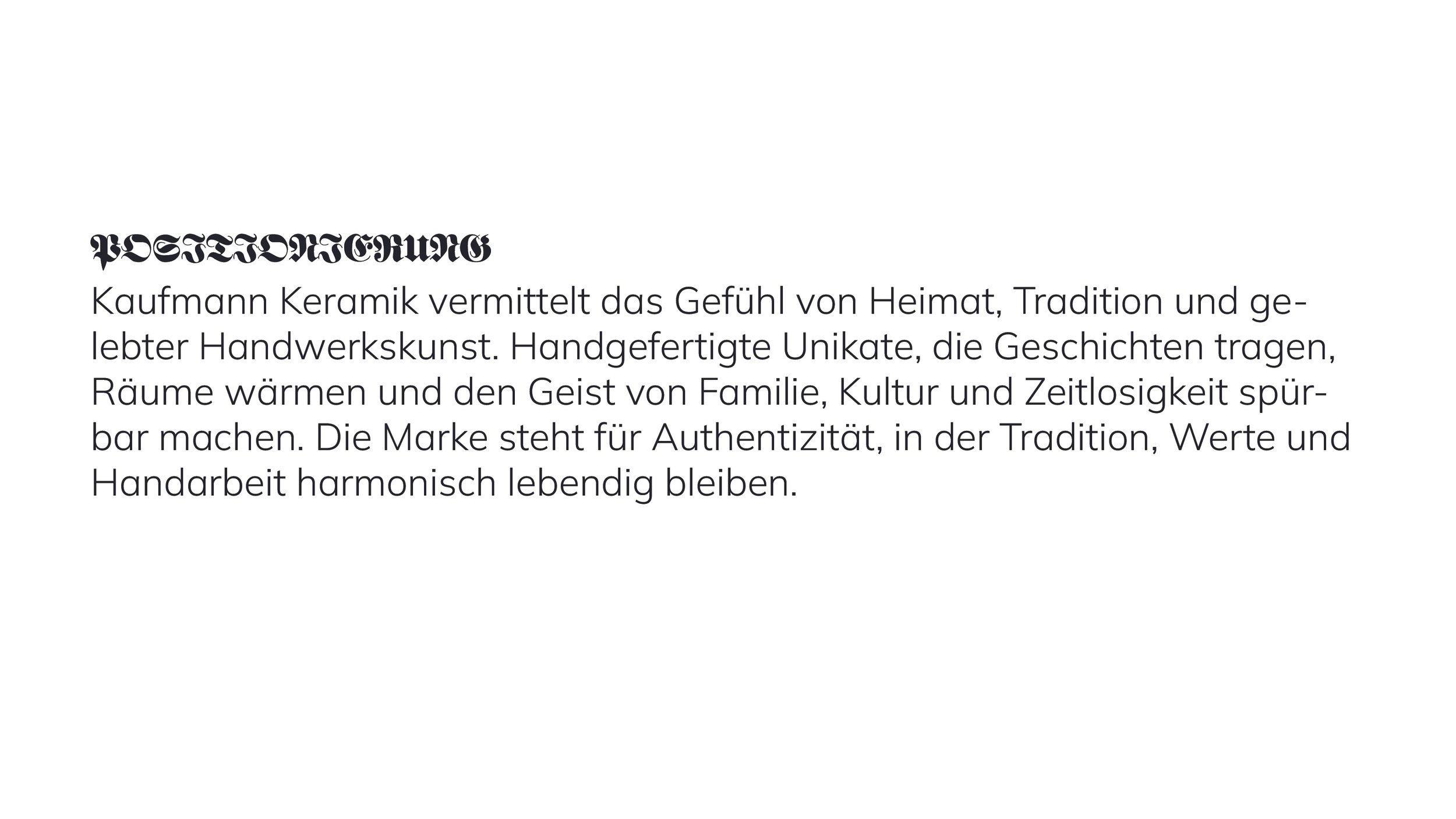 Textblock über Keramik, Fachtext auf Deutsch