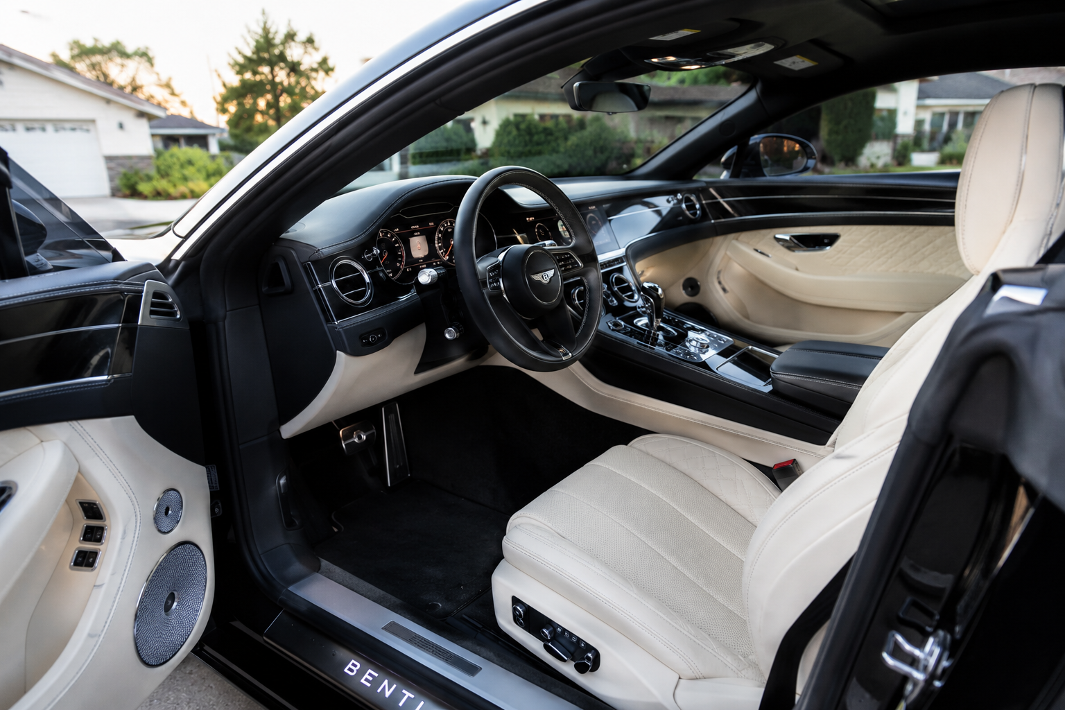 Freshly detailed luxury vehicle with professionally cleaned interior and exterior