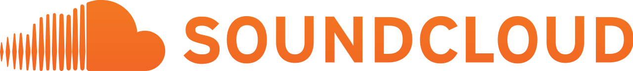 SoundCloud logo in orange with a stylized cloud icon and the word 'SoundCloud'