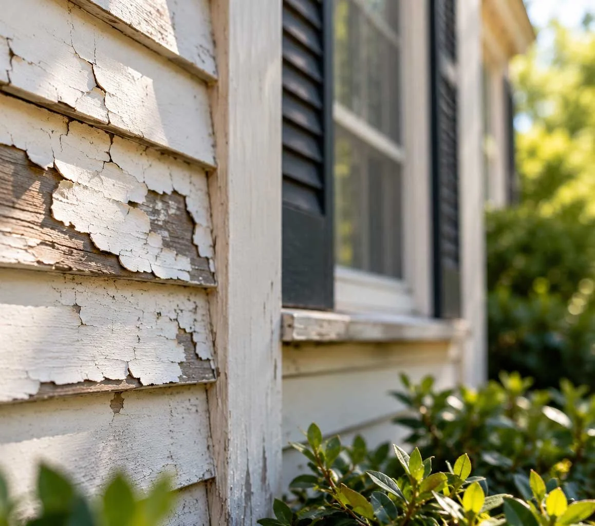 Paint peeling on siding