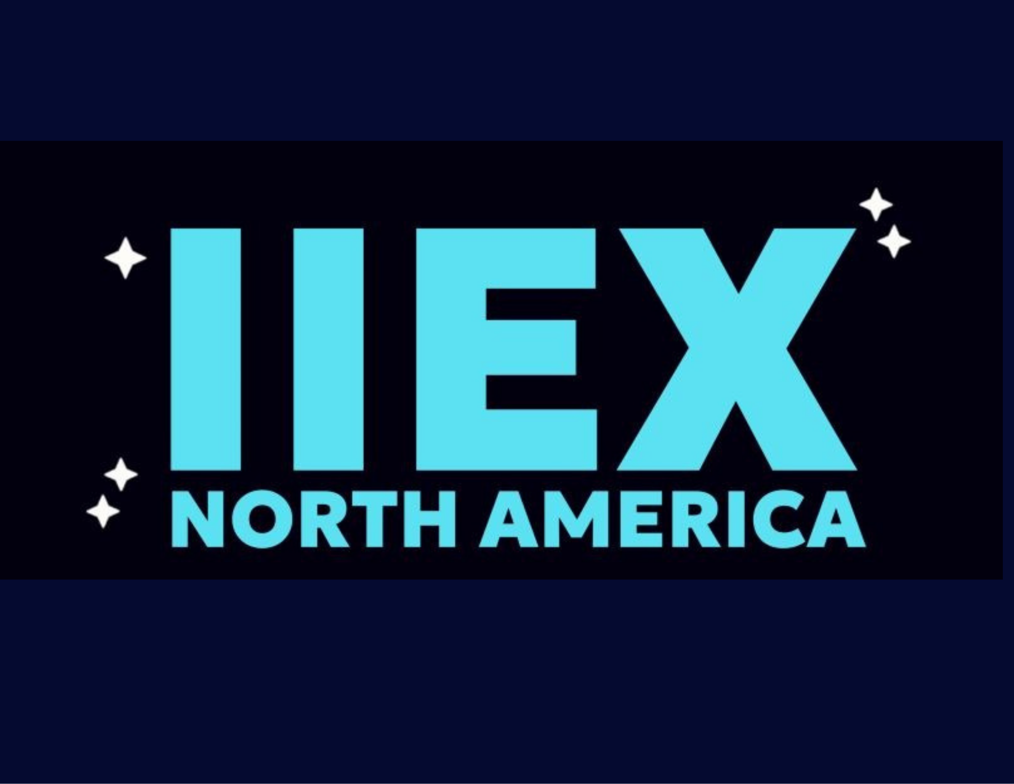 NFT logo with blue text on a black background, surrounded by stars, read 'NFT NORTH AMERICA'.