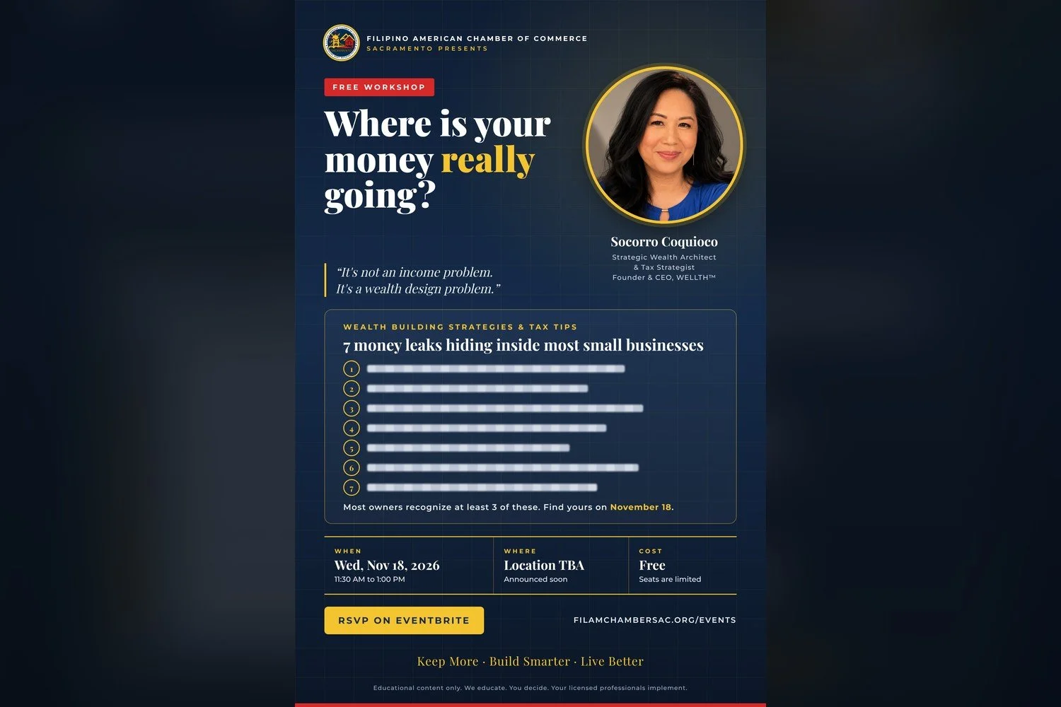 Wealth Building Strategies & Tax Tips with Socorro Coquioco