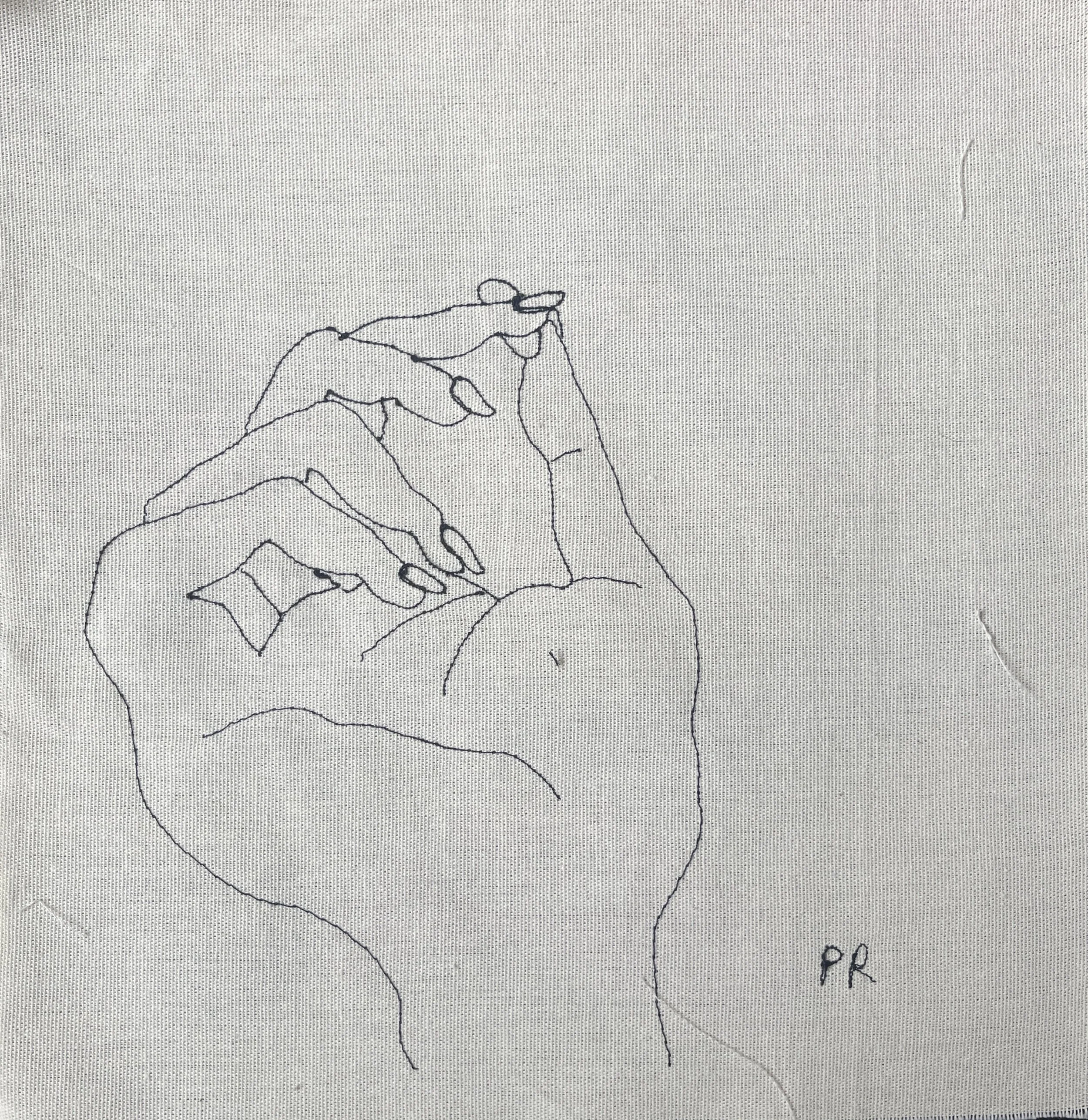 Mano II - hilo sobre tela - 40x40 cm - 2025
