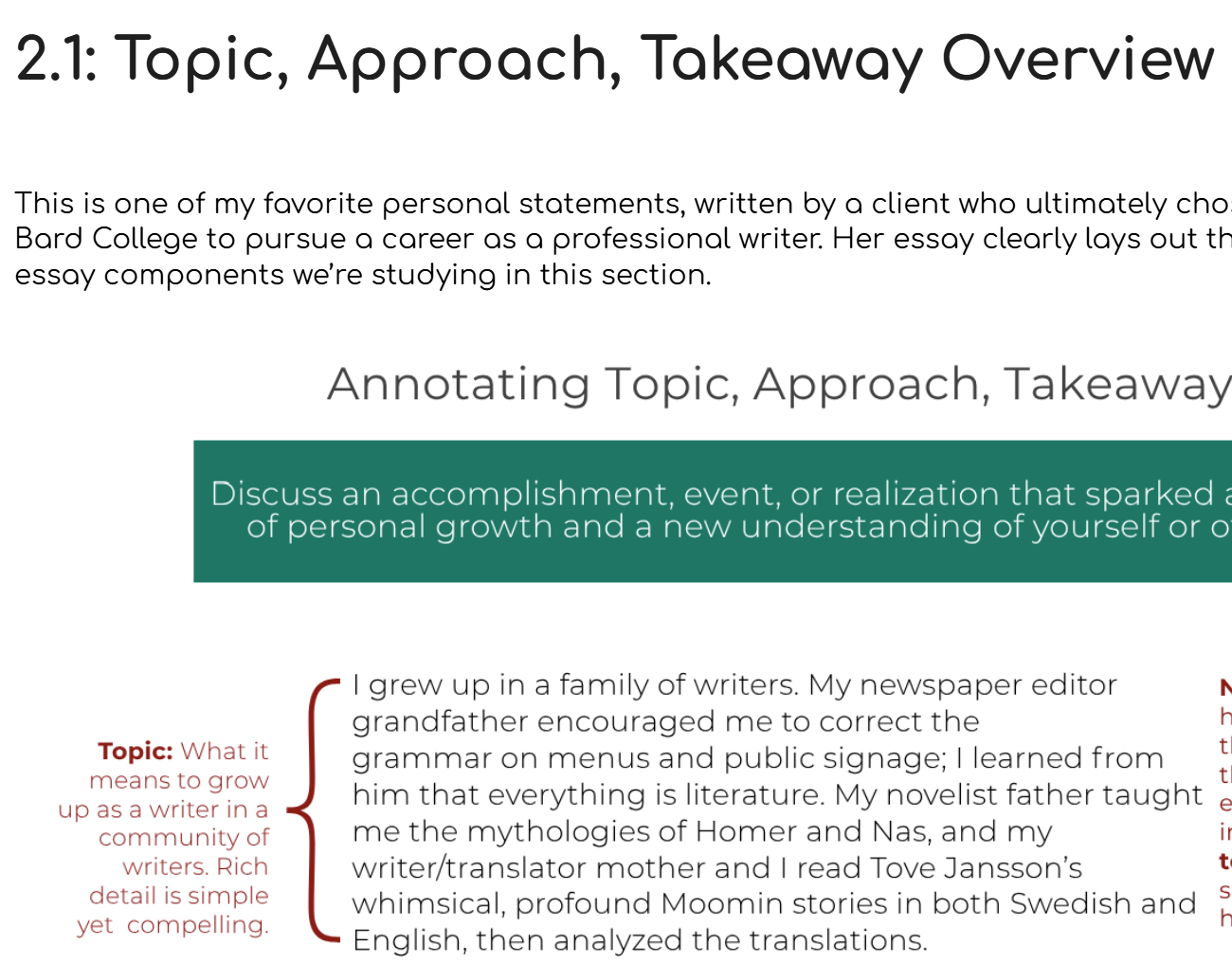 How to write your personal statement