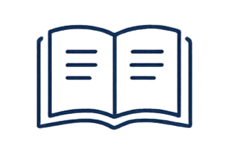 Open book with blank and lined pages