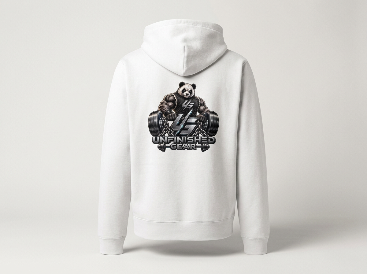 Unisex Premium Organic Zip Hoodie - Panda AL26