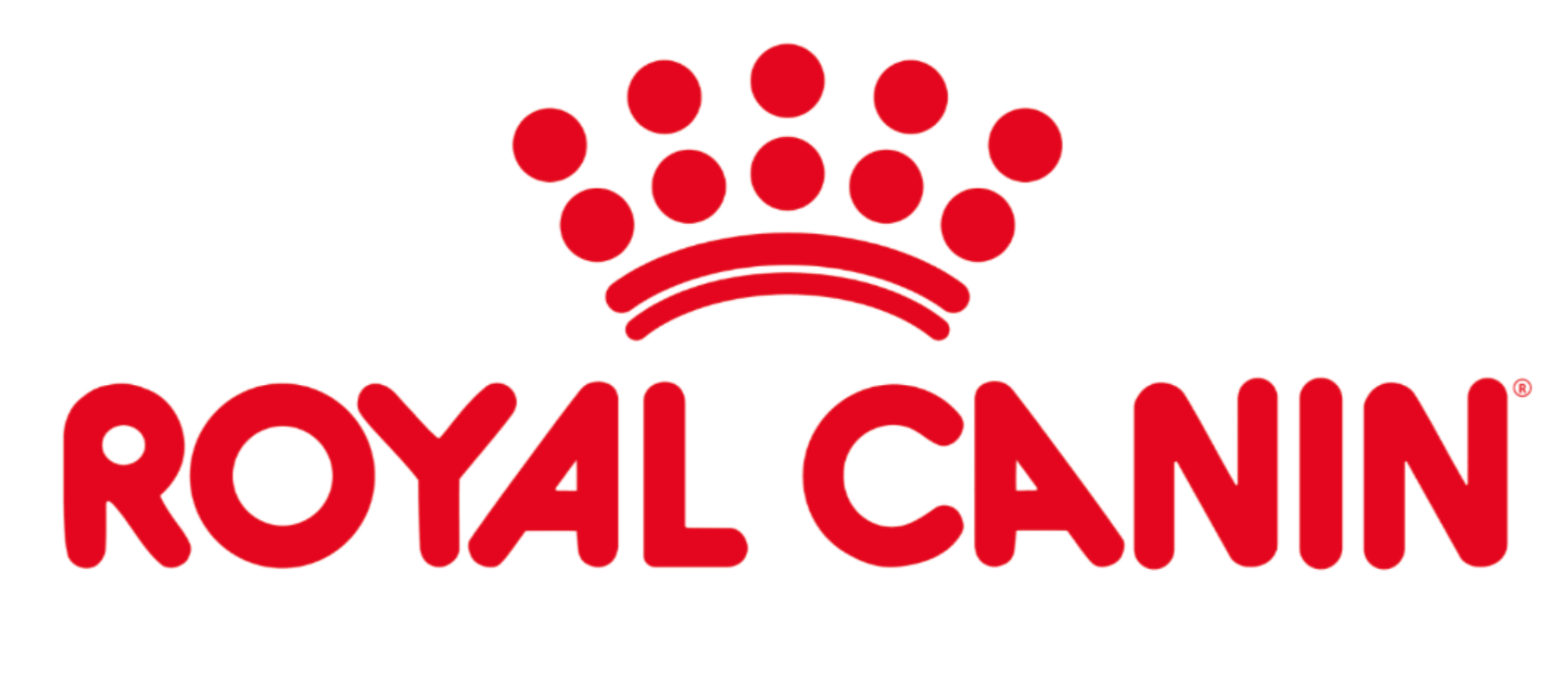 Royal Canin logo with red crown symbol above the words 'Royal Canin' in bold red letters.