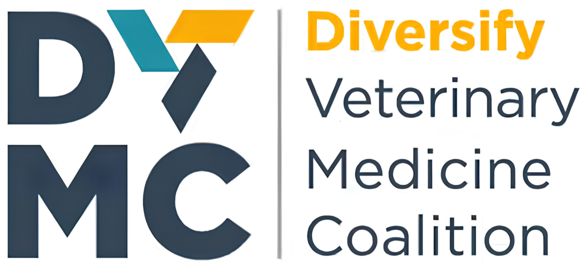 Logo for the DVM-C Veterinary Medicine Coalition with the words 'Diversify Veterinary Medicine' next to it.