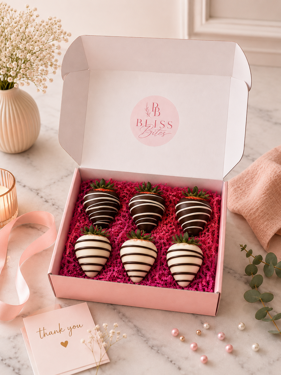 Chocolate Covered Strawberries - 6 Pack