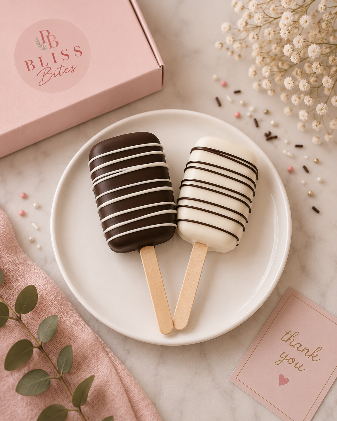 Chocolate Covered Rice Krispie Treat Duo