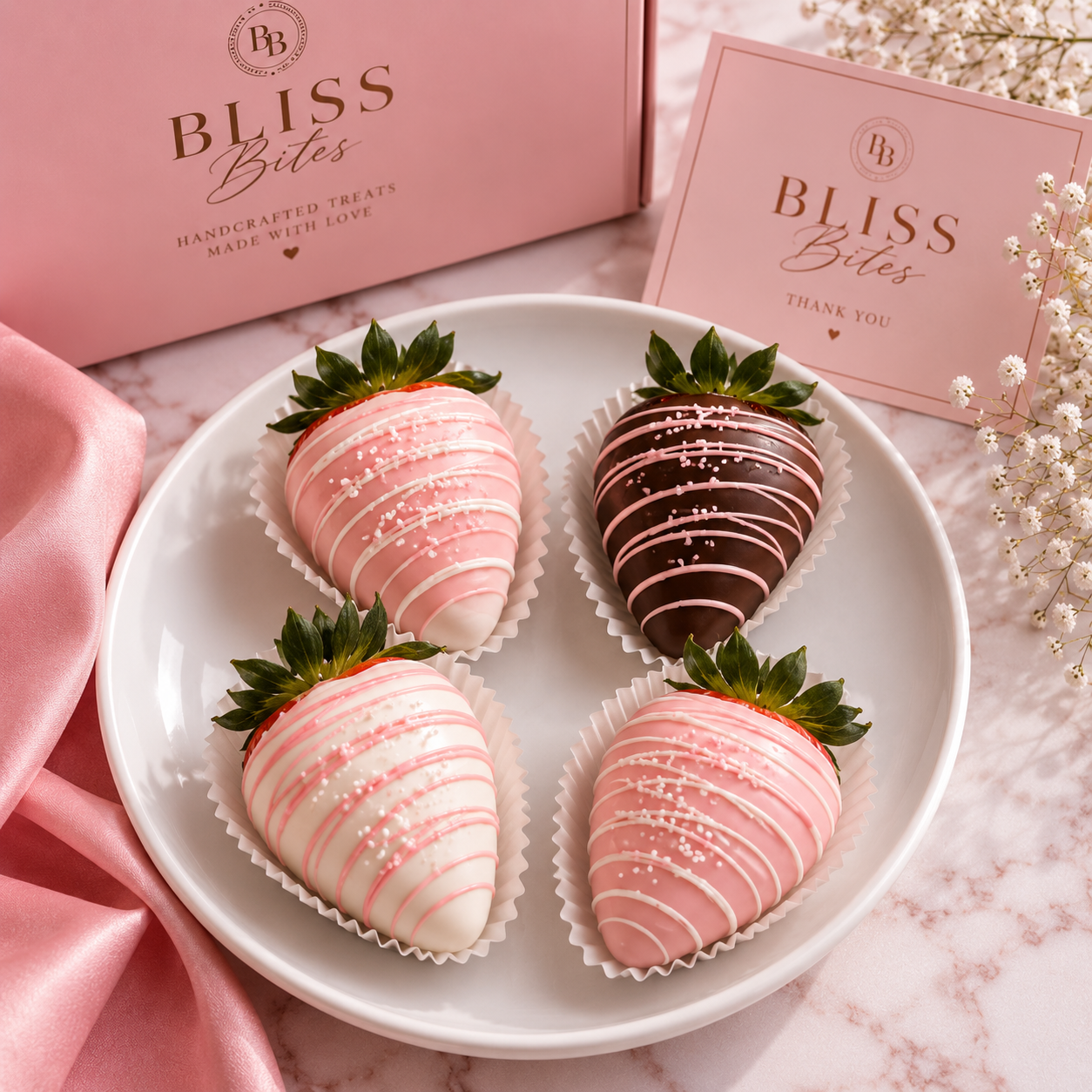 Chocolate Covered Strawberries - 4 Pack