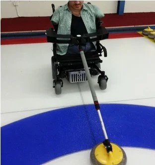 Adapted curling broom