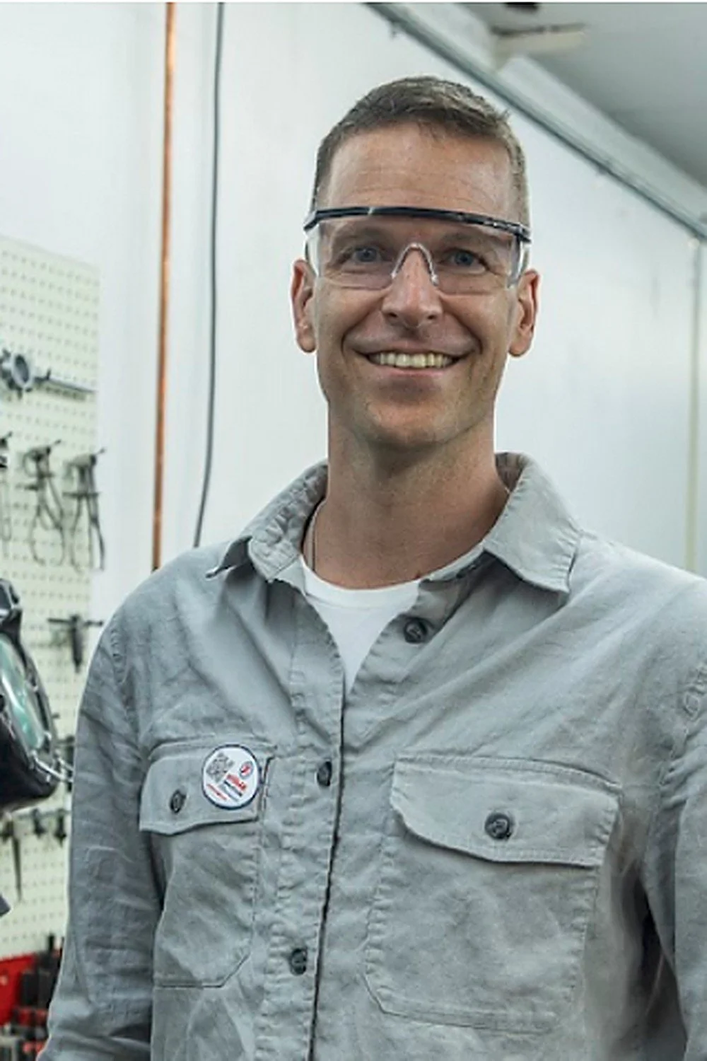 Paul Walter, Ability Workshop board member, in the workshop