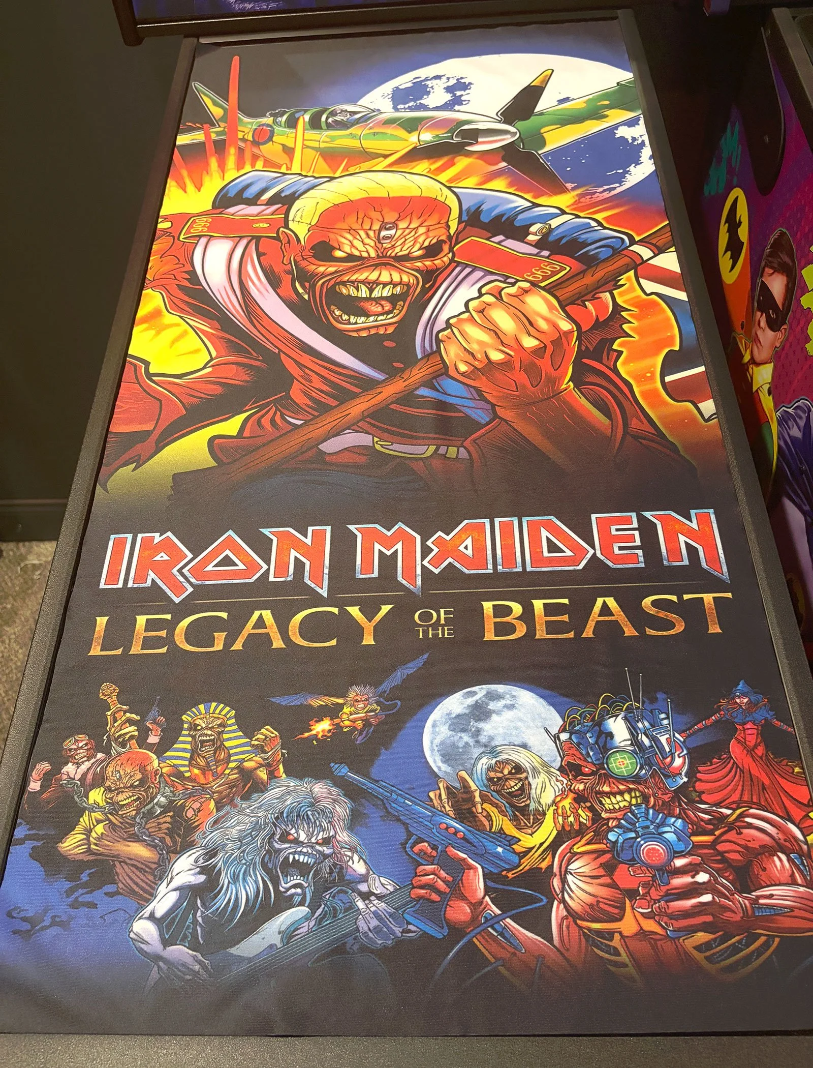 Iron Maiden Pinball Glass Cover