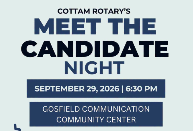 Cottam Rotary's Meet the Candidate Night
